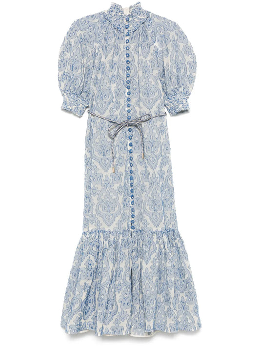 Wylie Lantern Midi Dress