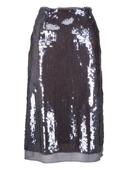 Sequinned Midi Skirt