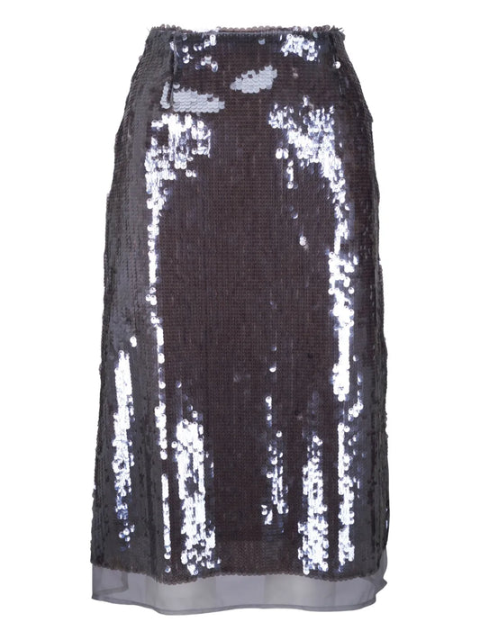 Sequinned Midi Skirt