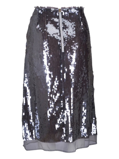 Sequinned Midi Skirt