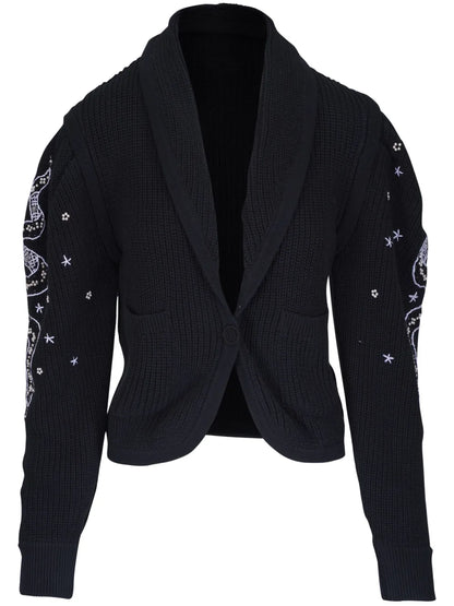 Embroidered Cardigan