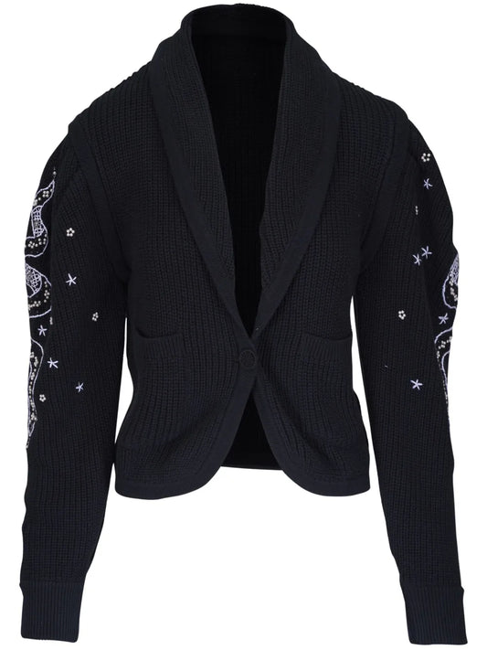 Embroidered Cardigan