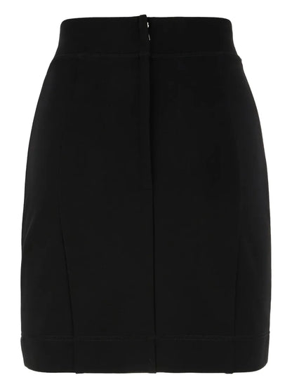 Logo-Plaque Pencil Skirt