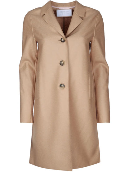 Pressed-Wool Coat