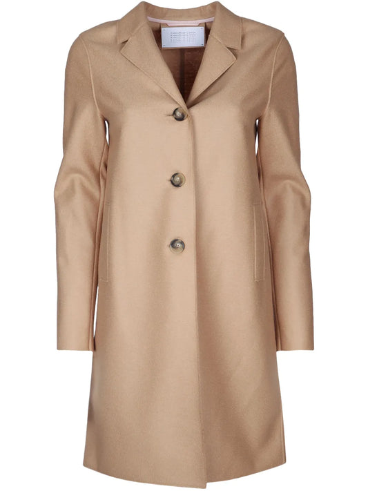 Pressed-Wool Coat