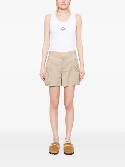 Relaxed Fit Crew Neck Vest
