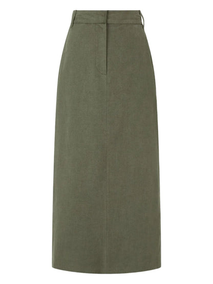 High-Waisted Midi Skirt