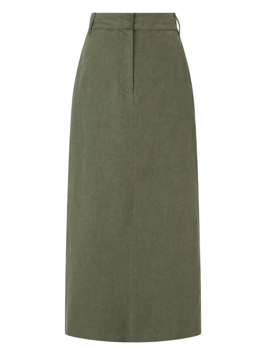High-Waisted Midi Skirt