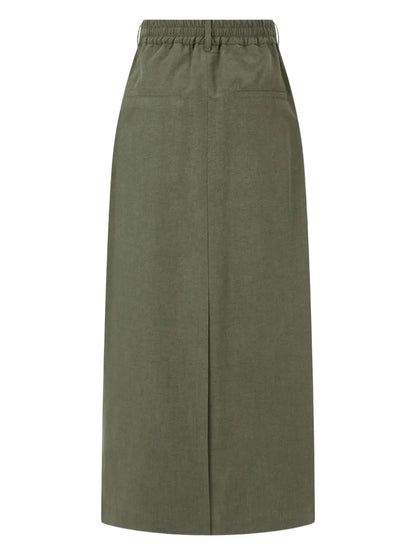 High-Waisted Midi Skirt