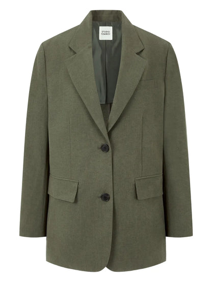 Single-Breasted Tailored Blazer