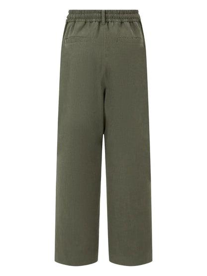 Pintuck-Detail Trousers