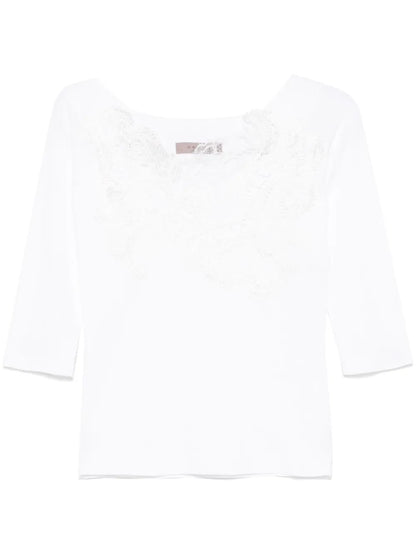 Lace-Panelling Top