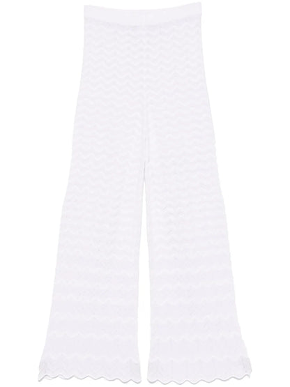 Chevron-Knit Trousers