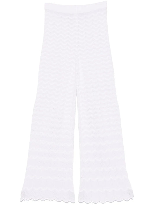 Chevron-Knit Trousers