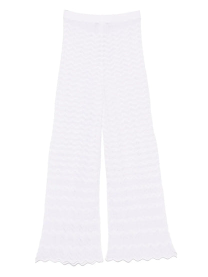 Chevron-Knit Trousers