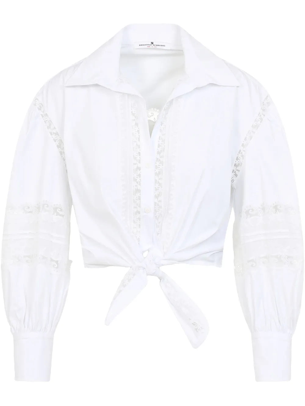 Lace-Appliqué Blouse