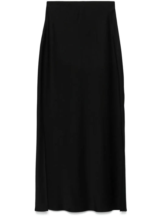 Satin Cady Maxi Skirt
