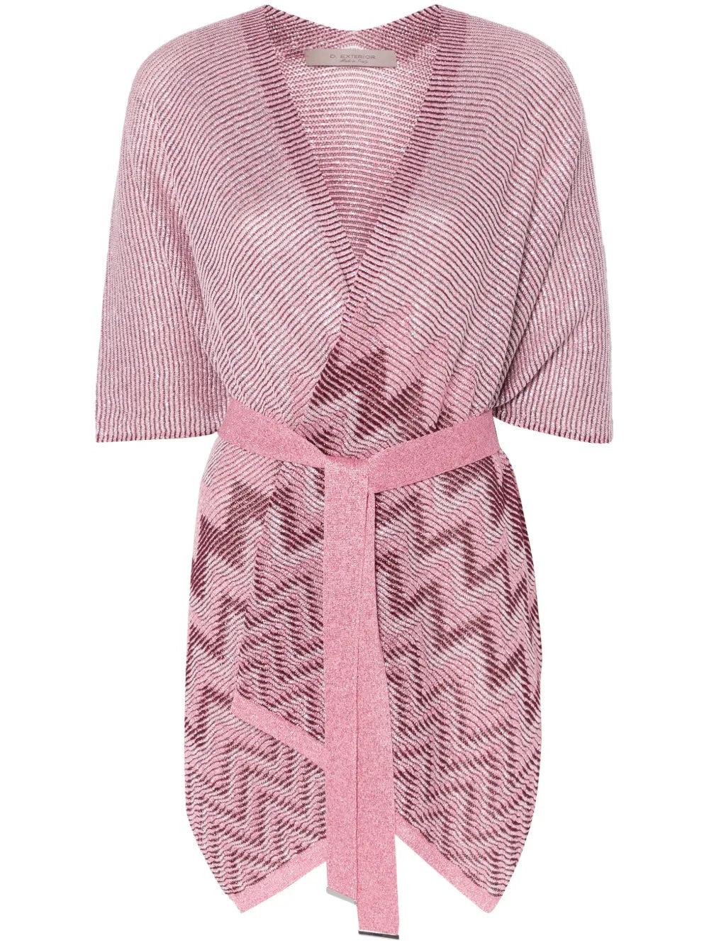 Chevron-Knit Poncho