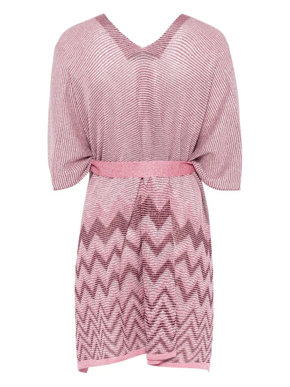 Chevron-Knit Poncho