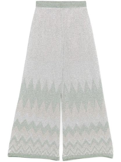 Chevron-Knit Trousers