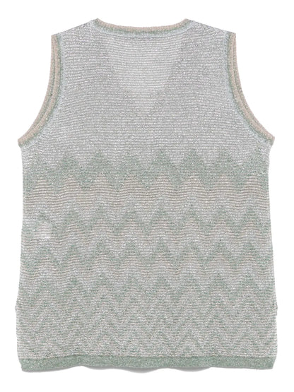 Chevron-Knit Vest