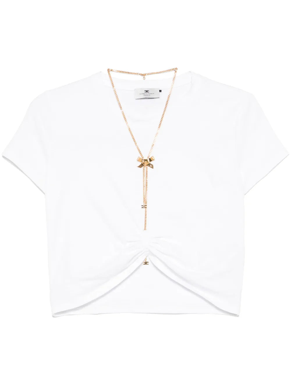 Bow-Necklace Jersey T-Shirt