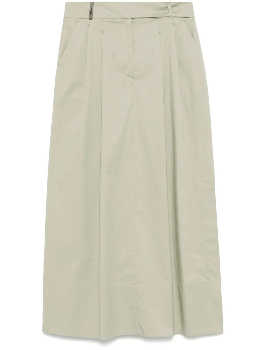 Poplin Midi Skirt