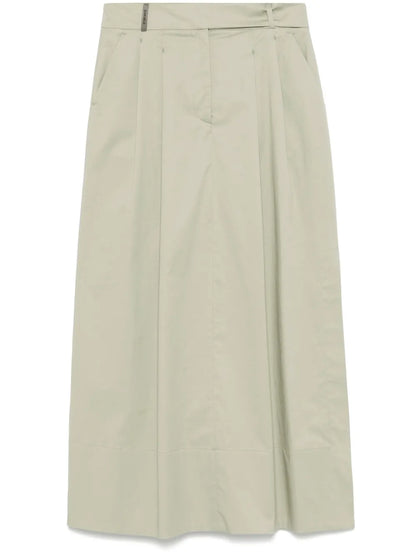 Poplin Midi Skirt