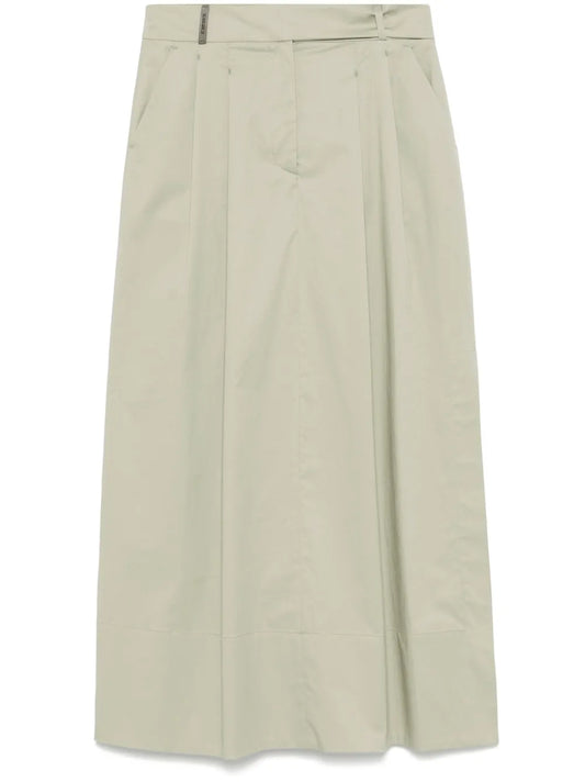 Poplin Midi Skirt