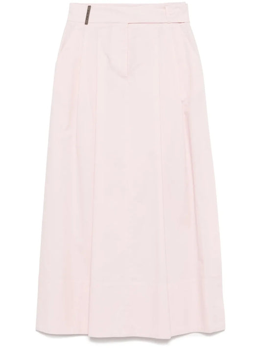 Poplin Midi Skirt
