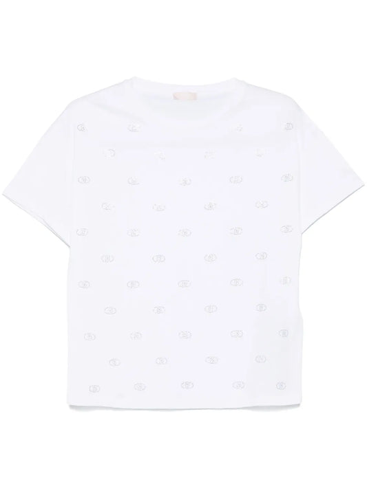 Rhinestone-Logo T-Shirt