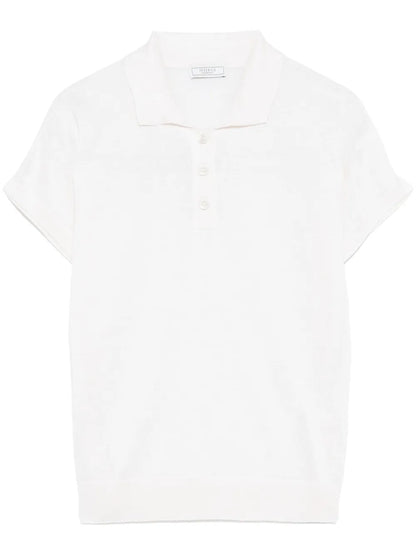 Fine-Knit Polo Shirt