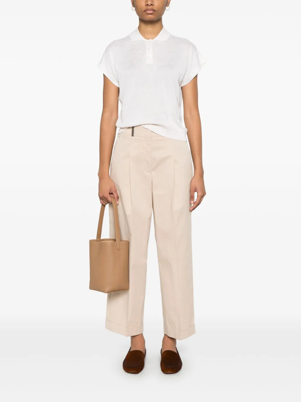 Fine-Knit Polo Shirt