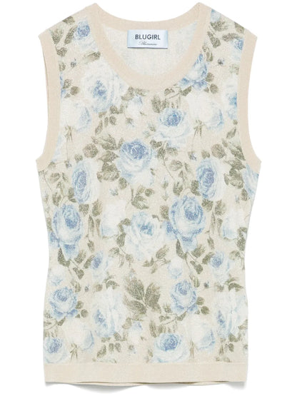 Fine-Knit Lurex Top