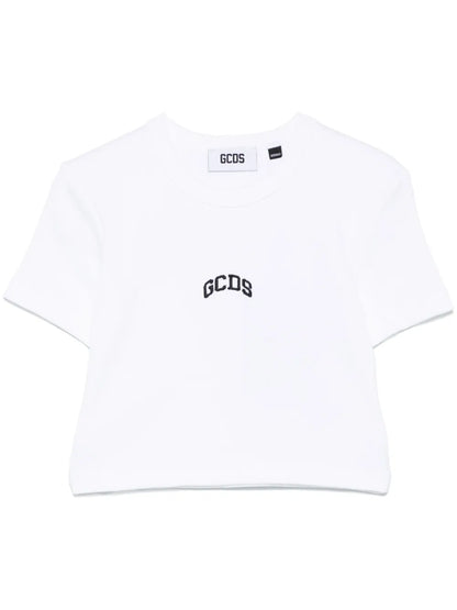 Logo-Embroidered Cropped T-Shirt