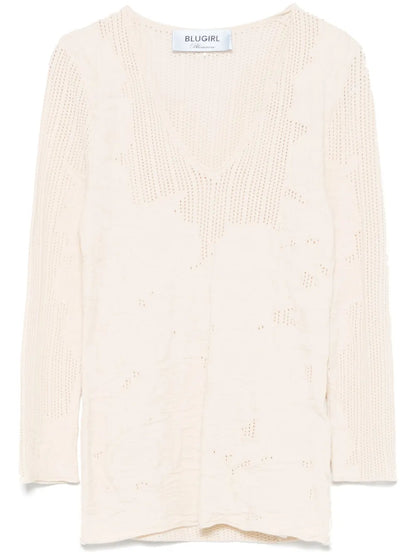 Floral-Pattern Top