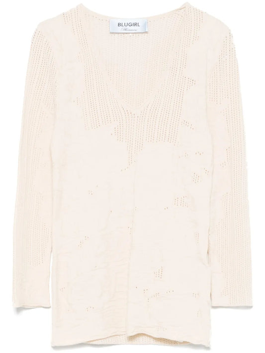 Floral-Pattern Top