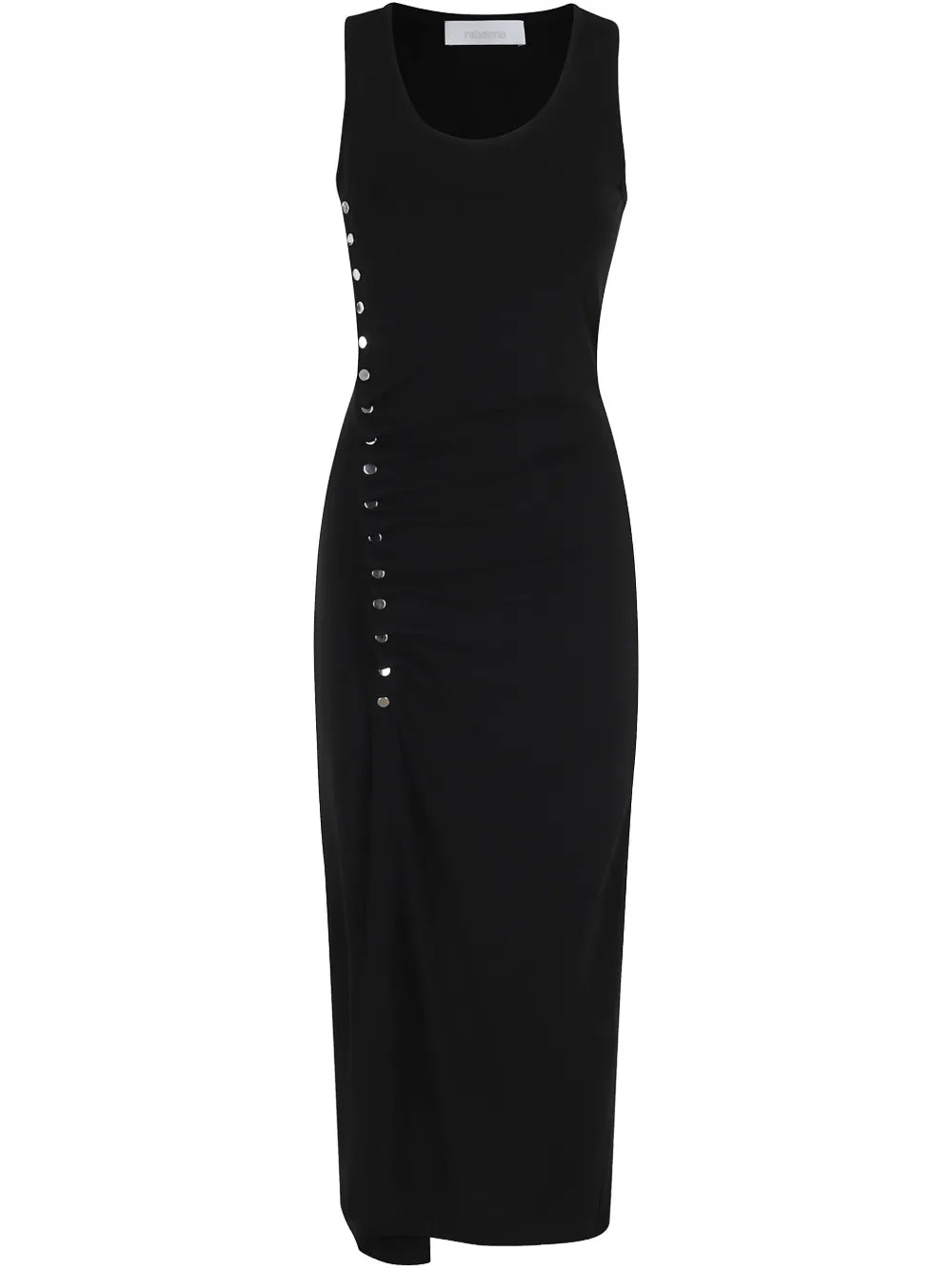 Stud-Detail Midi Dress
