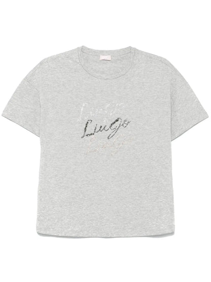 Rhinestone-Logo T-Shirt