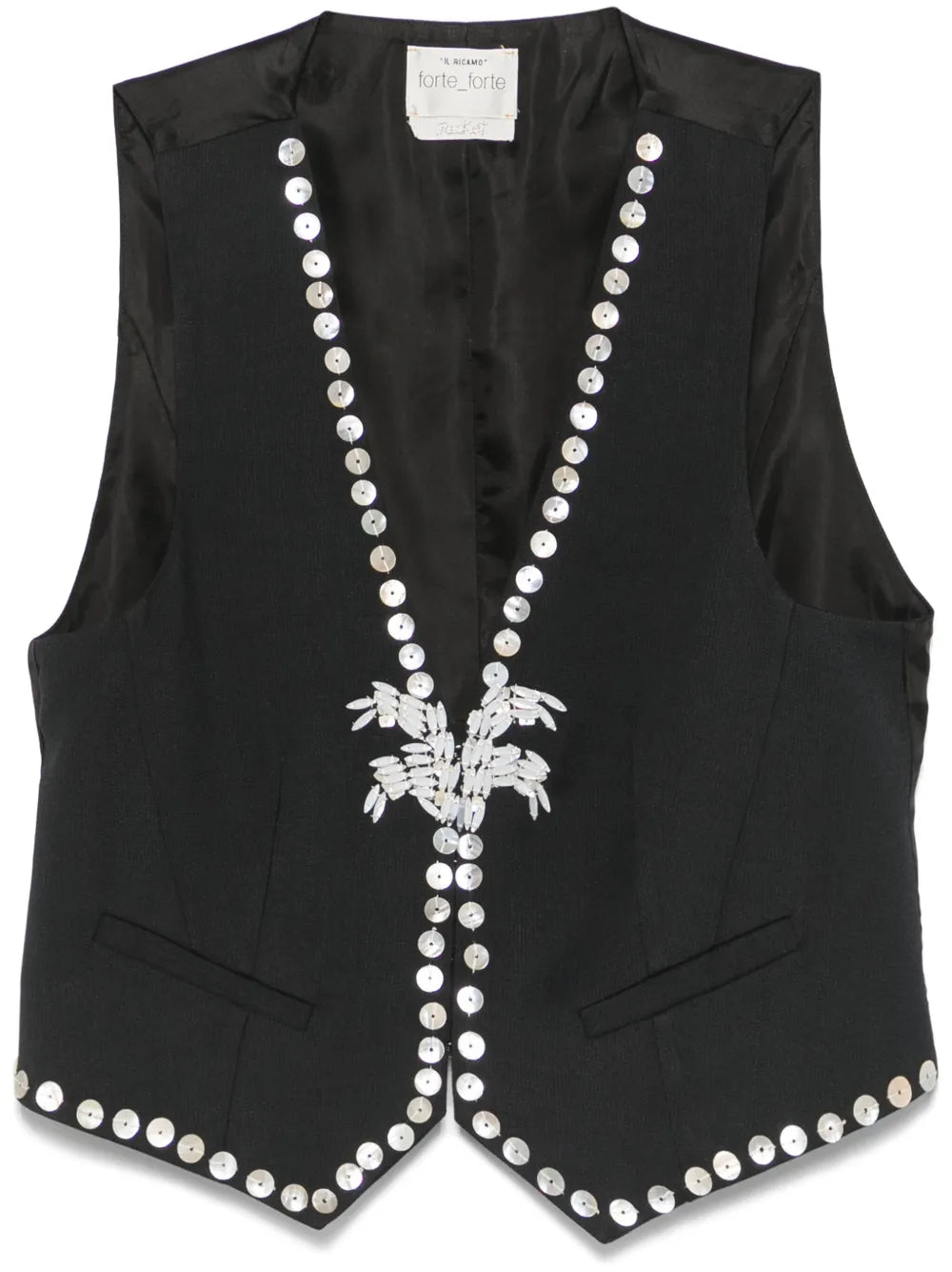 Bead-Embellished Waistcoat