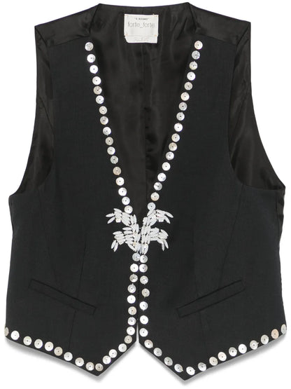 Bead-Embellished Waistcoat