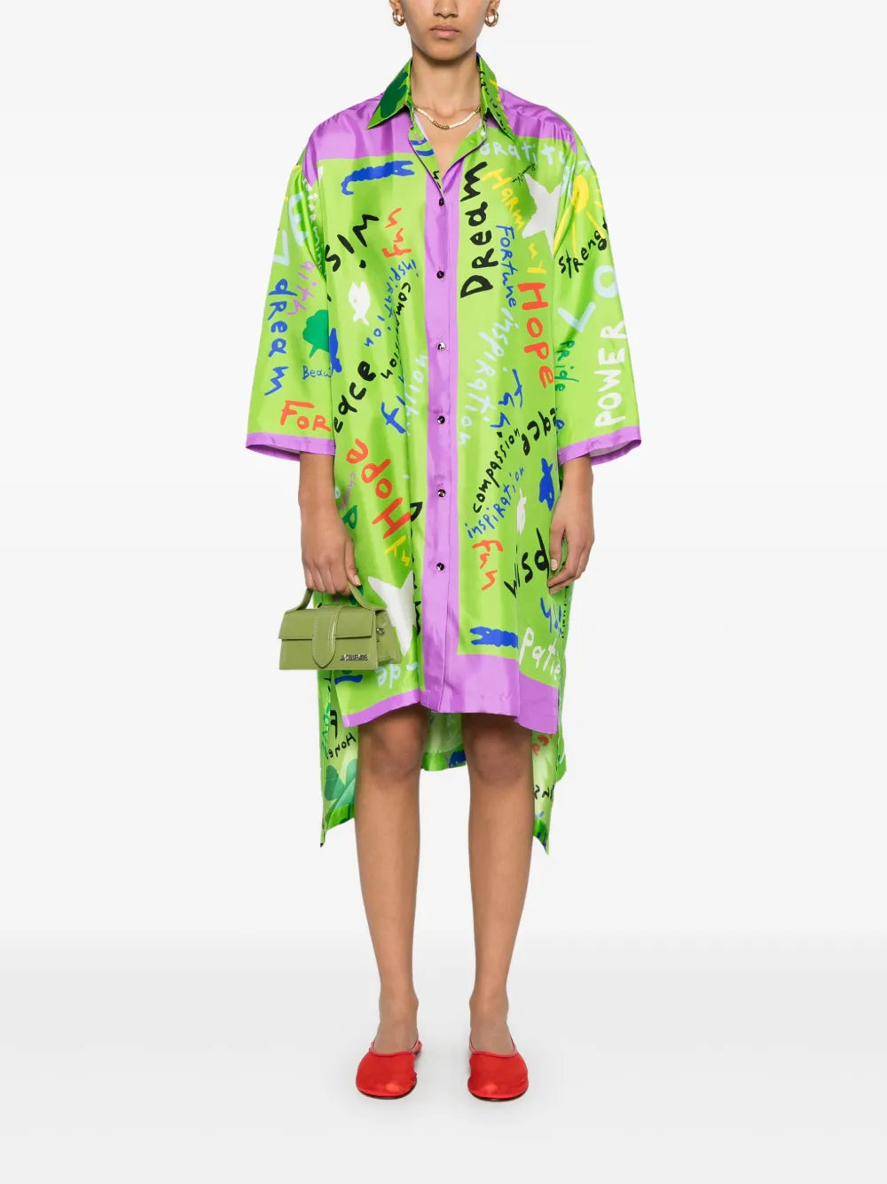 Printed Midi Dress