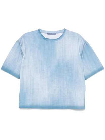 Denim-Print T-Shirt