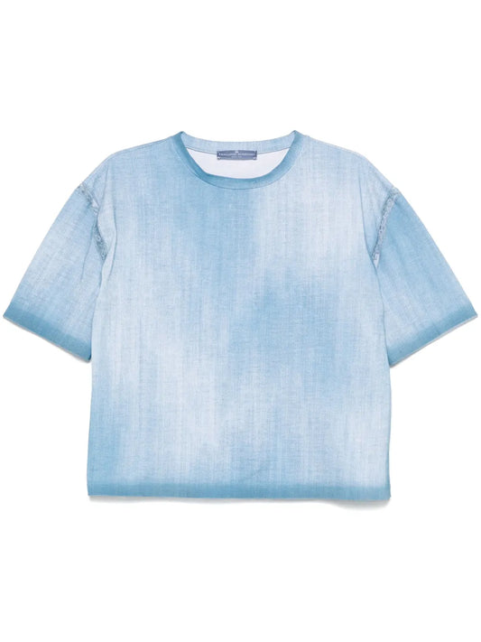 Denim-Print T-Shirt