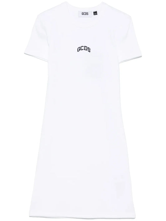 Logo-Embroidered Mini Dress