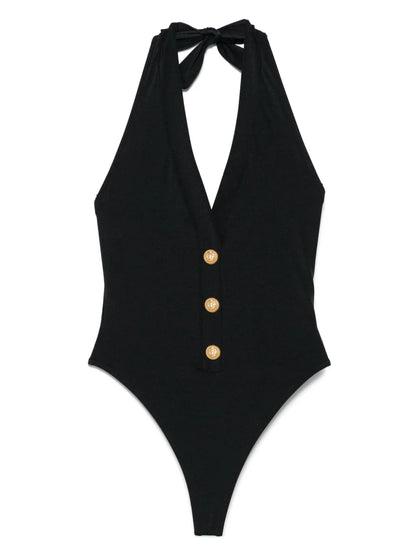 Button-Detailing Swimsuit