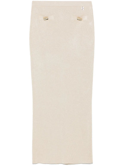 Lamé Midi Skirt