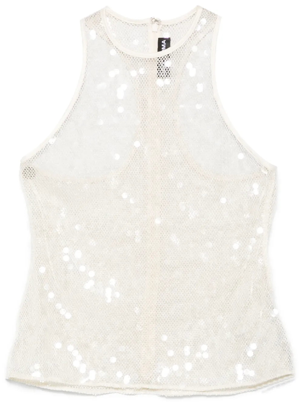 Sequin-Embellished Tank Top