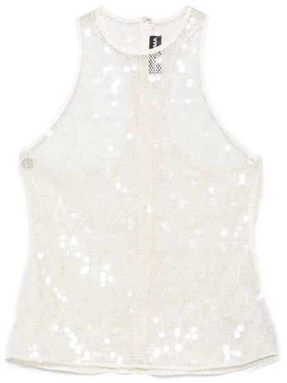 Sequin-Embellished Tank Top