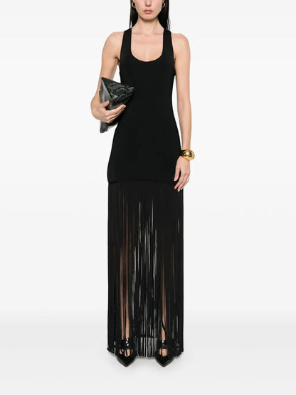 Fringed Midi Dress